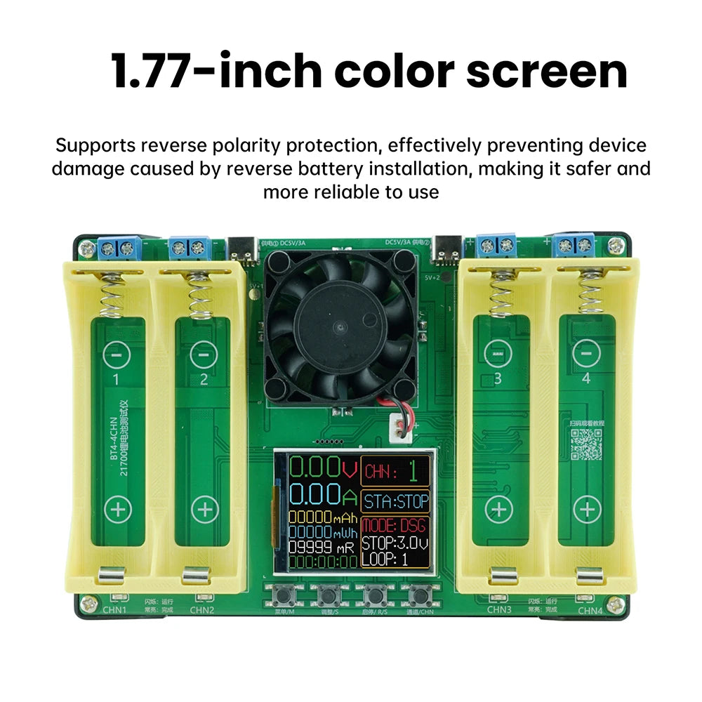 21700 Lithium Battery Capacity Tester Module MAh MWh Digital Battery Power Detector Module 21700 Battery Tester Type-C Oasis Select