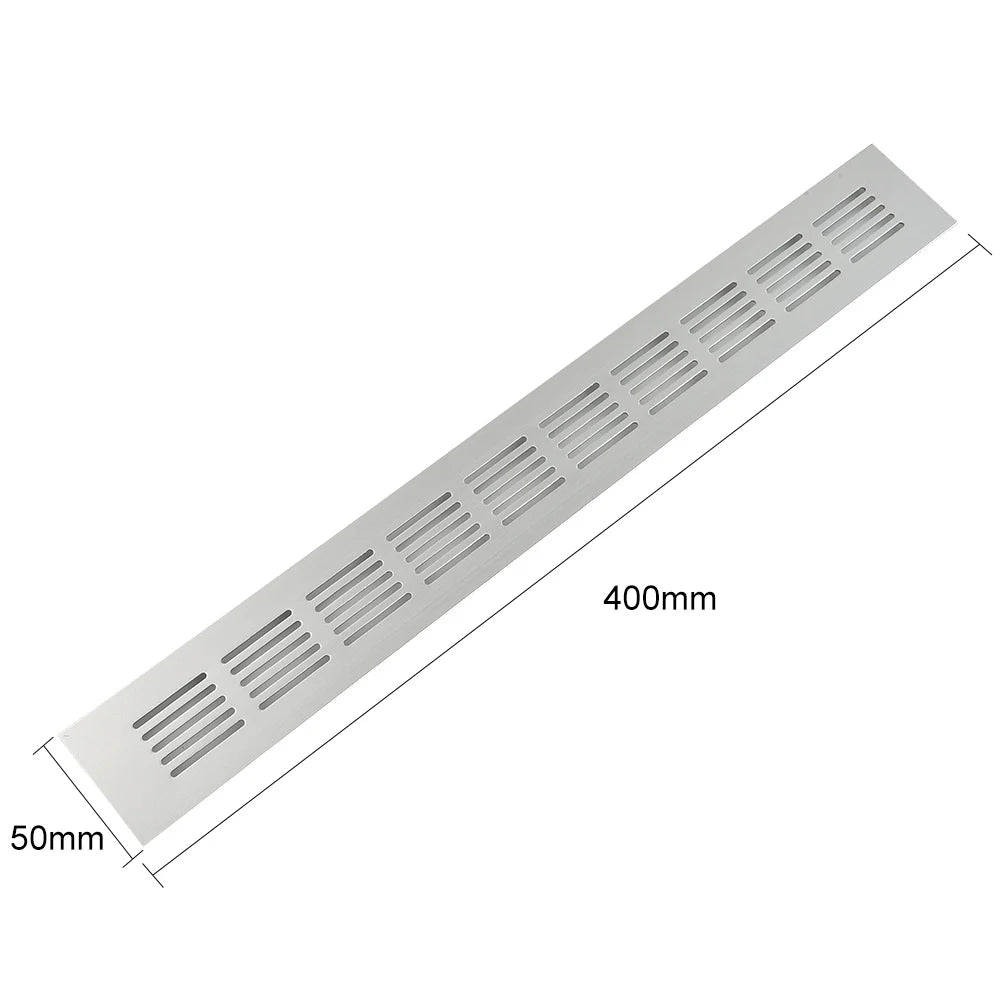 50mm Aluminum Ventilation Grille | Cabinet & Wardrobe Air Vent Ventilation Grille Oasis Select 50x400mm