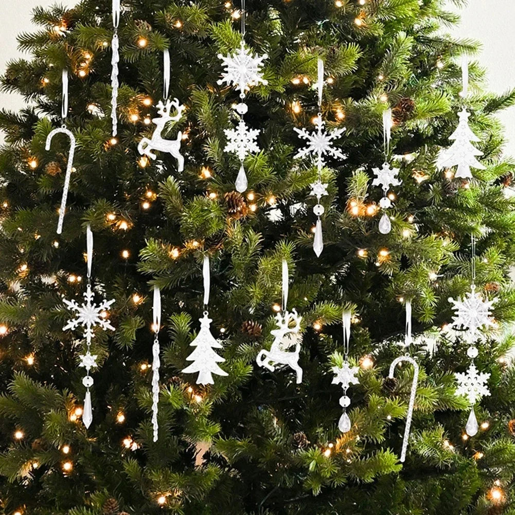 For Christmas Tree Acrylic Christmas Decorations Clear Christmas Themed Acrylic Ornament Set Tree Easy To Hang Oasis Select