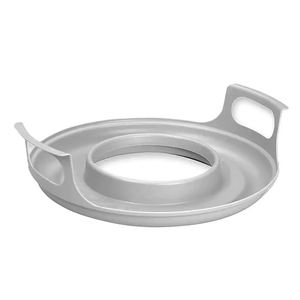 New Anti-deformed Microwave Plate Tray Easy to Clean PP Microwave Cool For Bowls, Home Cooking Supplies Steam Holder Oasis Select Grey