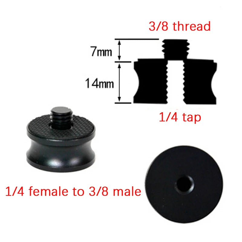 Camera Screw Adapter 5/8 to 3/8 to 1/4" | Tripod & Monopod Mount