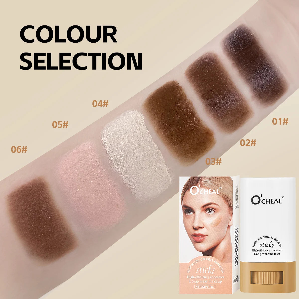 O'cheal Face Foundation Sticks Moisturizing Concealer Contouring Cream Matte Bronzer Face Brighten Makeup Beauty Cosmestic Oasis Select