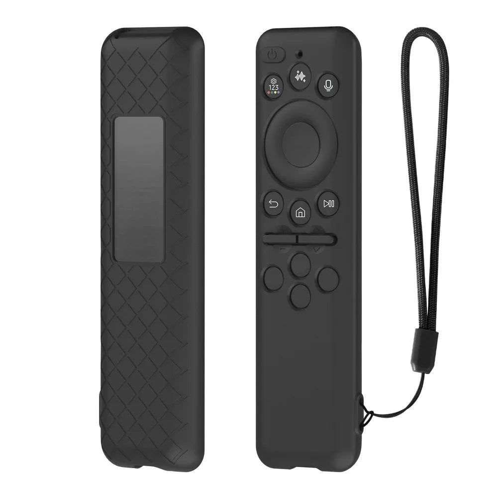 Protective Shockproof Silicone Case for SAMSUNG BN59-01480A BN59-01455A TM2560E Remote with Anti Slip Grip Design Oasis Select Black