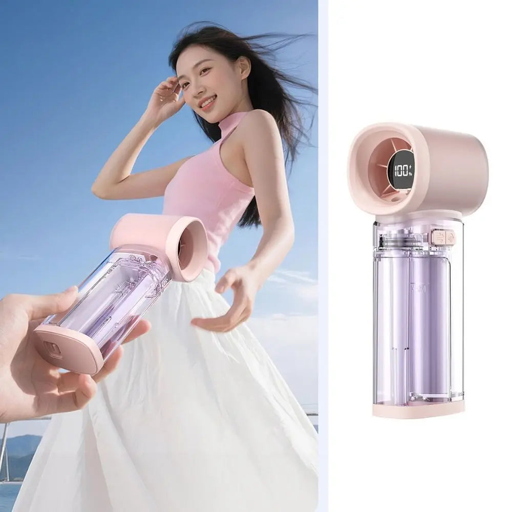 Portable Cooling Spray Fan Durable Water Cooling Mini Cooling Fans Lightweight Low Noise Handheld Misting Fan Oasis Select