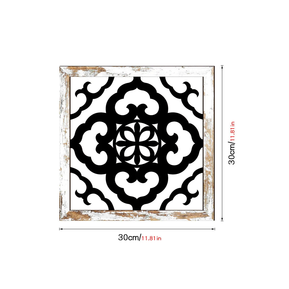 Wooden hollowed out UV printed wood grain home wall decoration can be pasted with living room and bedroom murals room decor Oasis Select MZ435-B 30cm x 30cm