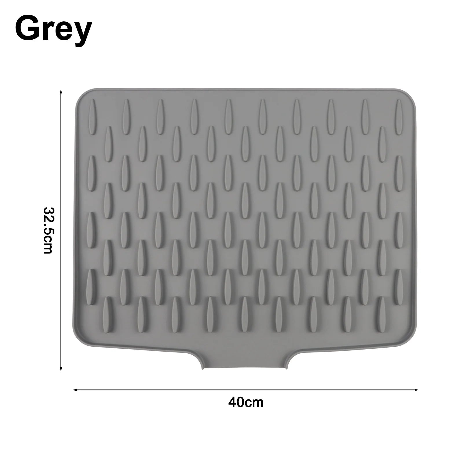 Silicone Dish Drying Mat with Water Diversion | Non-Slip Kitchen Silicone Drying Mat Oasis Select