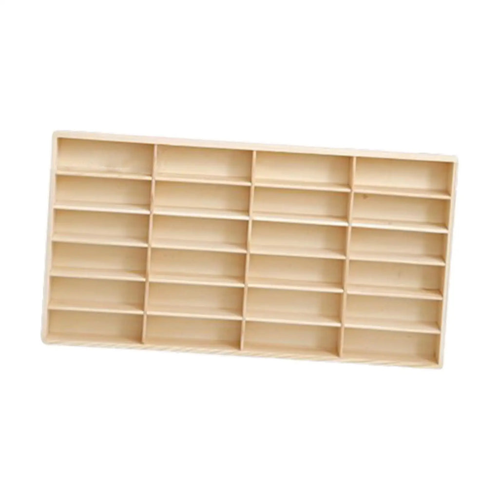 Wooden Storage Divider Box Display Box Multiuse Storage Organizer Showcase for Oasis Select 24 Grid