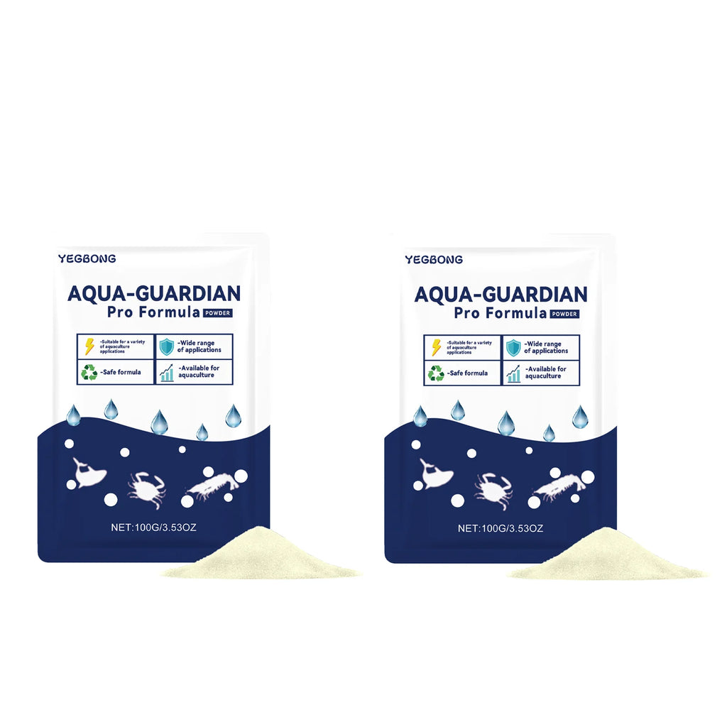 Aqua-Guardian Water Clarifier Powder 100g Fast Clear Cloudy Water For Freshwater Saltwater Fish Shrimp Crab Aquarium Aquaculture Oasis Select 200g