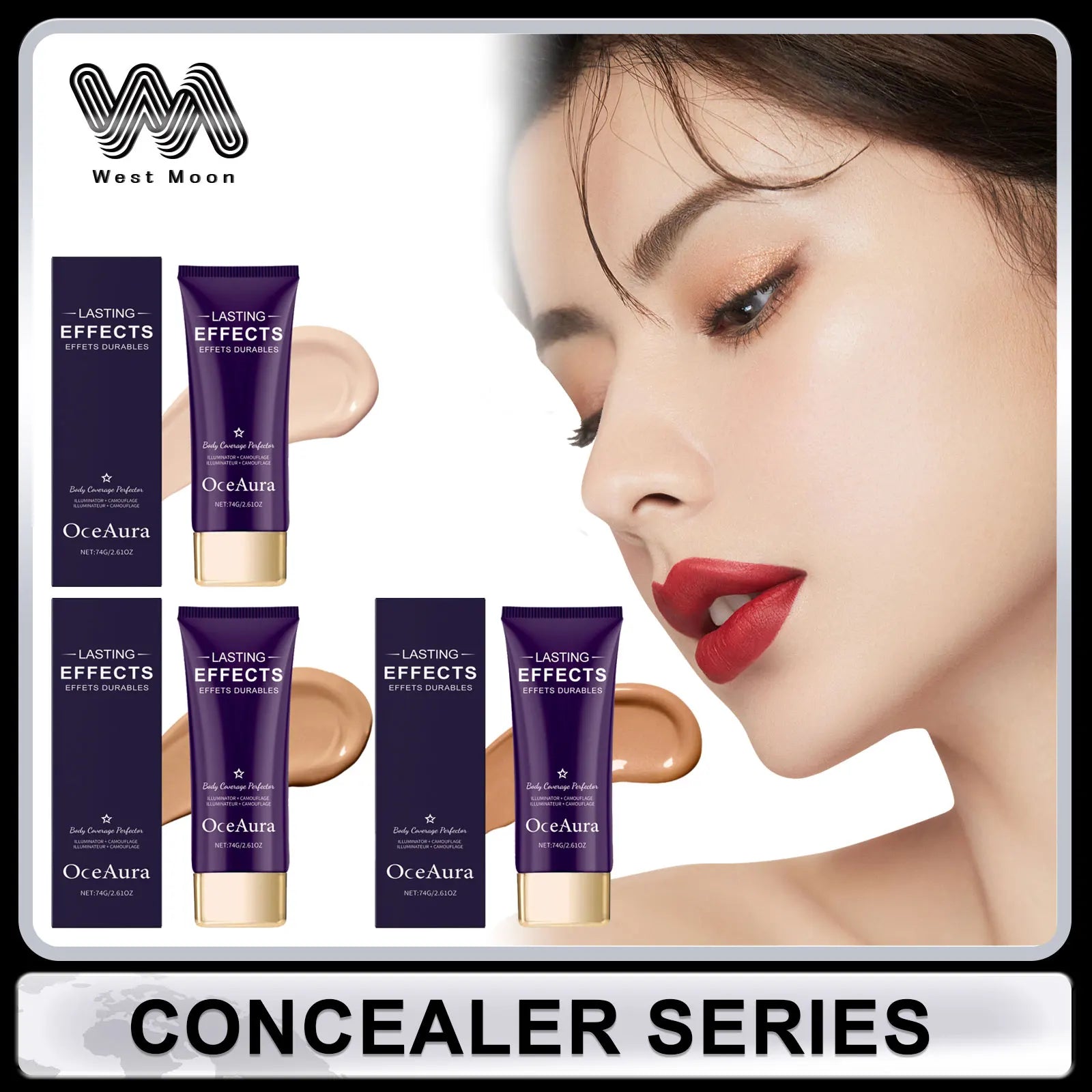 Concealer Antioxidant Even Skin Tone Improve Dullness Skin Waterproof Lasting Oil Control Hides Dark Circles Coverage Cosmetics Oasis Select