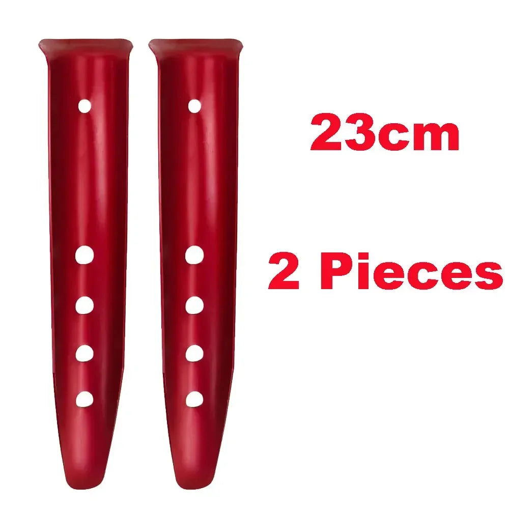 Aluminum U-Shaped Snow and Sand Tent Stakes Pegs Beach Ground Nails Oasis Select 23cm Length 2 Pieces