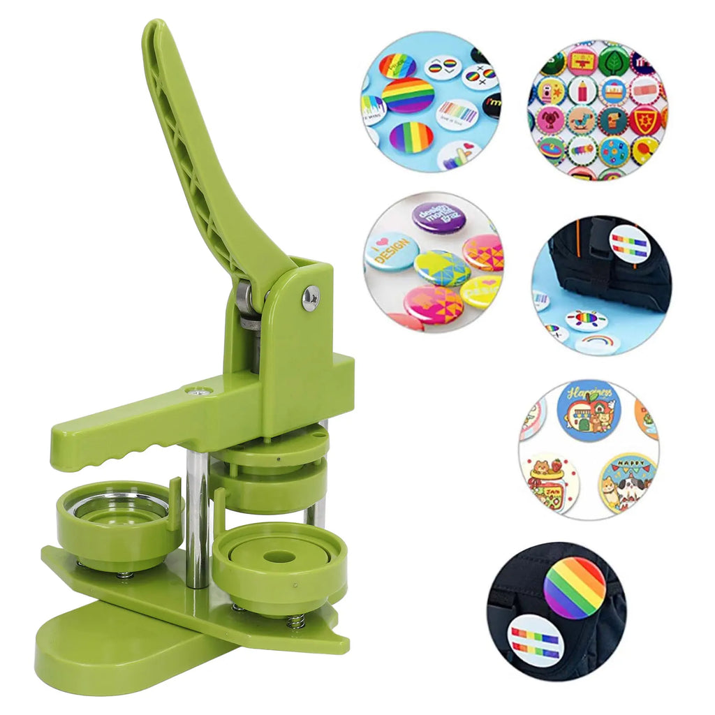 Button Maker Machine 100 Sets Badges Button Pressing Machine for Present Family Button Making Press Machine Oasis Select