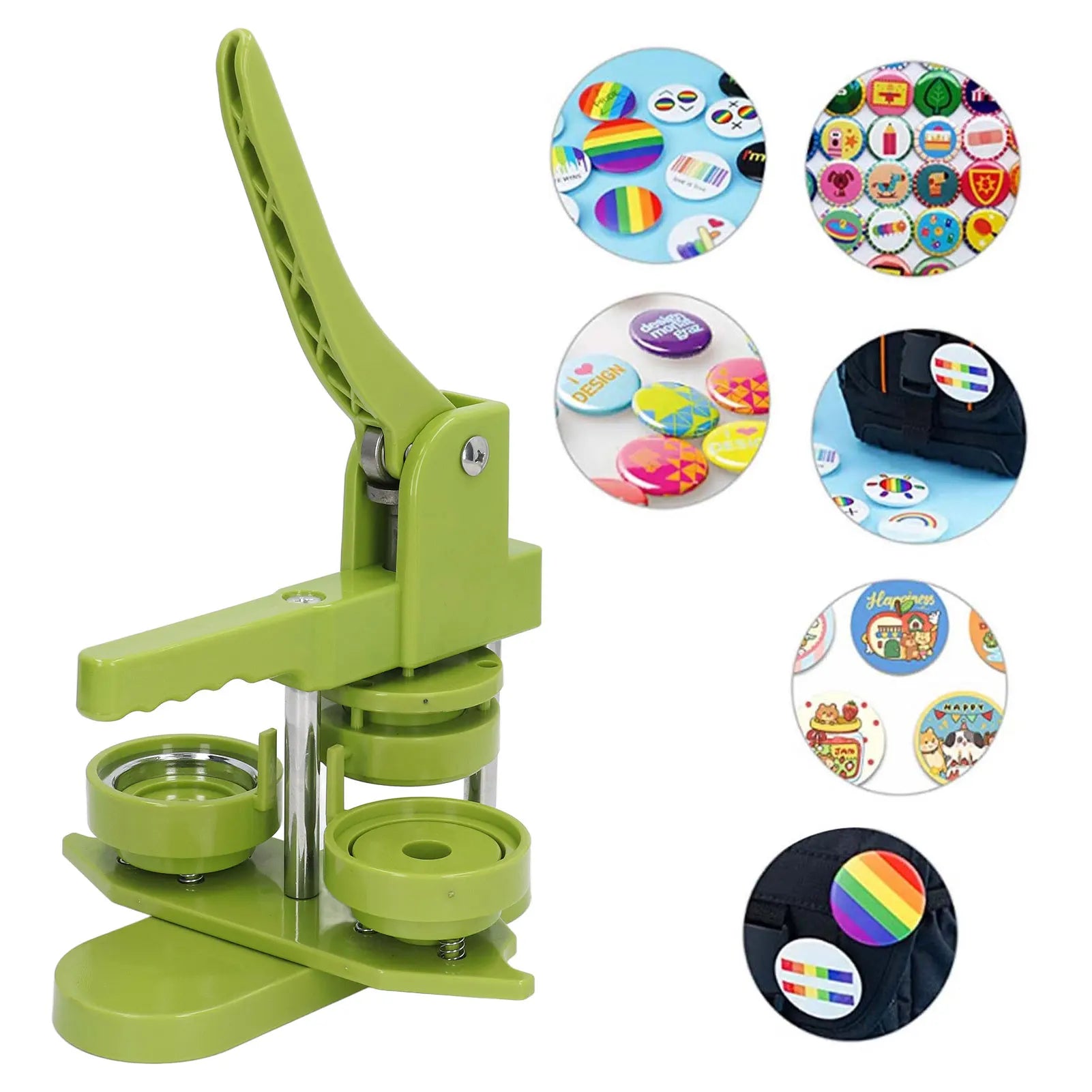 Button Maker Machine 100 Sets Badges Button Pressing Machine for Present Family Button Making Press Machine Oasis Select