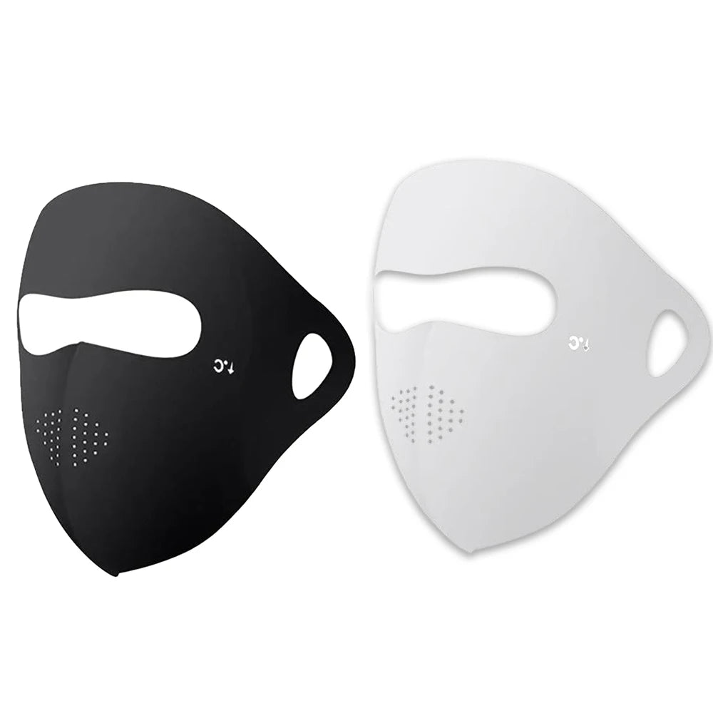 UPF 50+ Ice Silk Full Face Sun Mask – Cooling & UV Protection