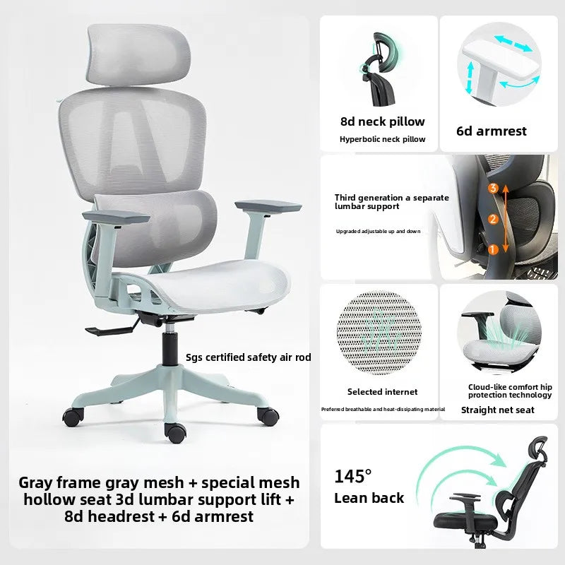 Uranson Ergonomic Chair Office Chair Study Chair Mesh Computer Chair Gaming Chair Rotating Oasis Select 4