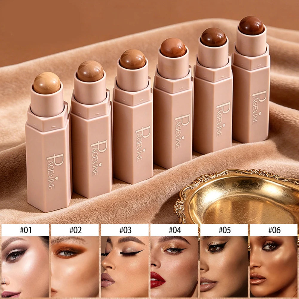 Portable Bronzer Concealer Contouring Stick Makeup Lasting Face Highlighter Makeup Shadow Facial Brighten Cosmetics Oasis Select