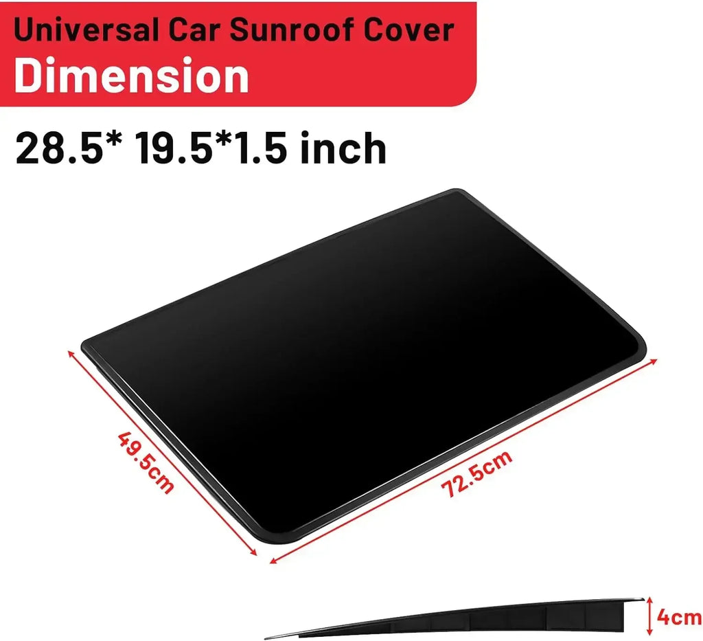 Universal Car Decoration Car Sunroof Roof Cover DIY Sunroof Visor 3D Car Vent Waterproof Wind Deflector car Exterior Accessories Oasis Select Black