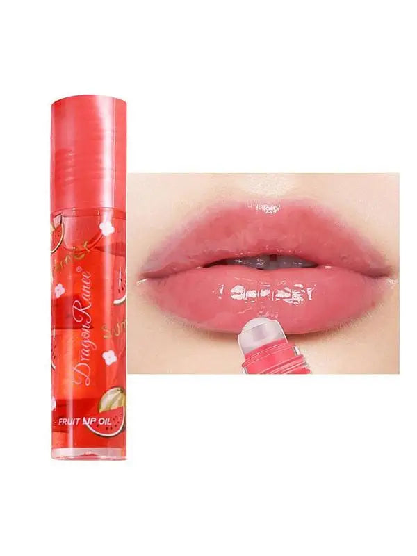 Lip Hydrating 6 Colors Roll-on Fruit Essence Lip Balm Lip Oil Moisturizing Mirror Lip Gloss Transparent Lipstick Primer Makeup Oasis Select