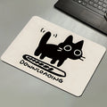 Black Cat Mousepad Small Office Computer Desk Mat Table Keyboard Big Mouse Pad Laptop Cushion Non-slip Deskpad Home Decor Oasis Select A12 210MM