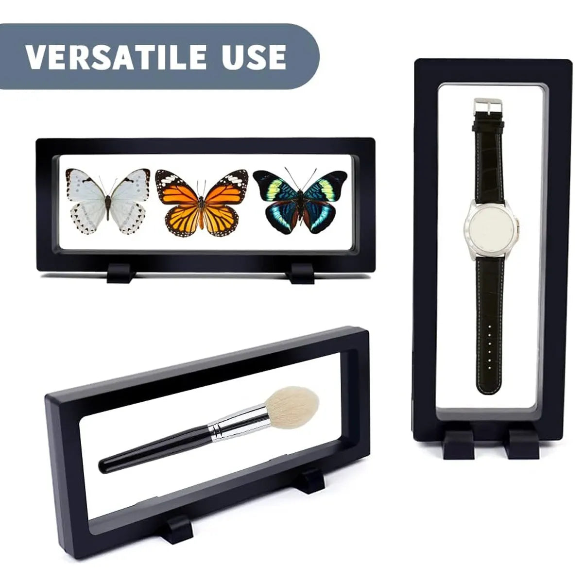 10pcs,Transparent floating frame display rack, floating storage box, jewelry display box, necklace, watch, bracelet dust box Oasis Select