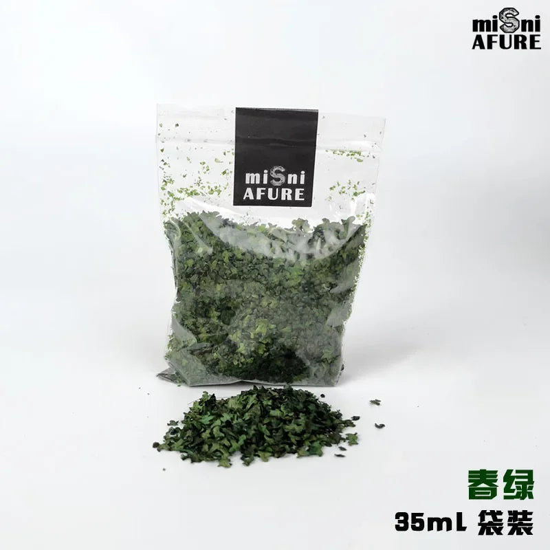 Leaves Static Model DIY Miniature Leaf 35ml Micro Landscape for Bonsai Fairy Garden Decor Sand Table Grass Tufts Accessories Oasis Select CGN35
