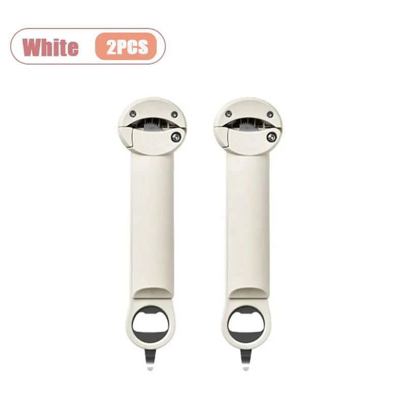 Multifunctional Bottle Opener with Magnetic Can Opener Cap Remover for Beer Soda Cans Bottle Opener Tool for Kitchen and Bar Use Oasis Select White-2PCS