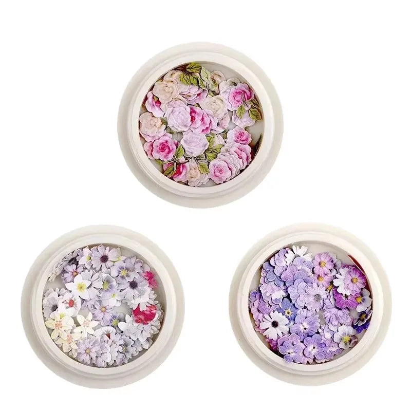 1 3 Mixed-color Dried Flowers Resin Craft Dry Nail Art Decoration