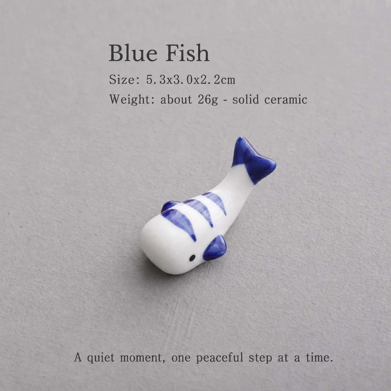 Ceramic Fish Chopstick & Pen Holder – Decorative Desk Ornament
