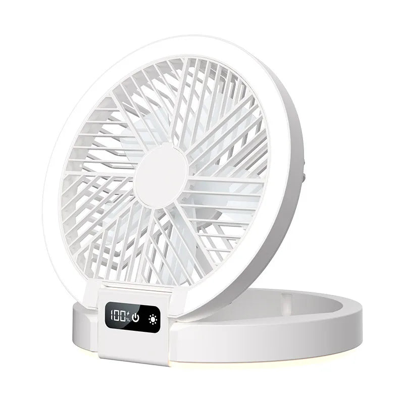 5-in-1 USB Rechargeable Mini Fan – Night Light & Aromatherapy