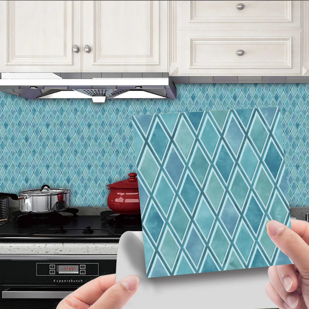 Mosaic Tile Paste Self-adhesive DIY Removable Decorative Pvc Wall