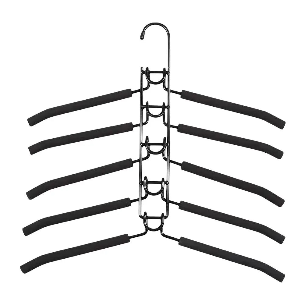 5-in-1 Folding Clothes Hanger – Space Saving Closet Organizer