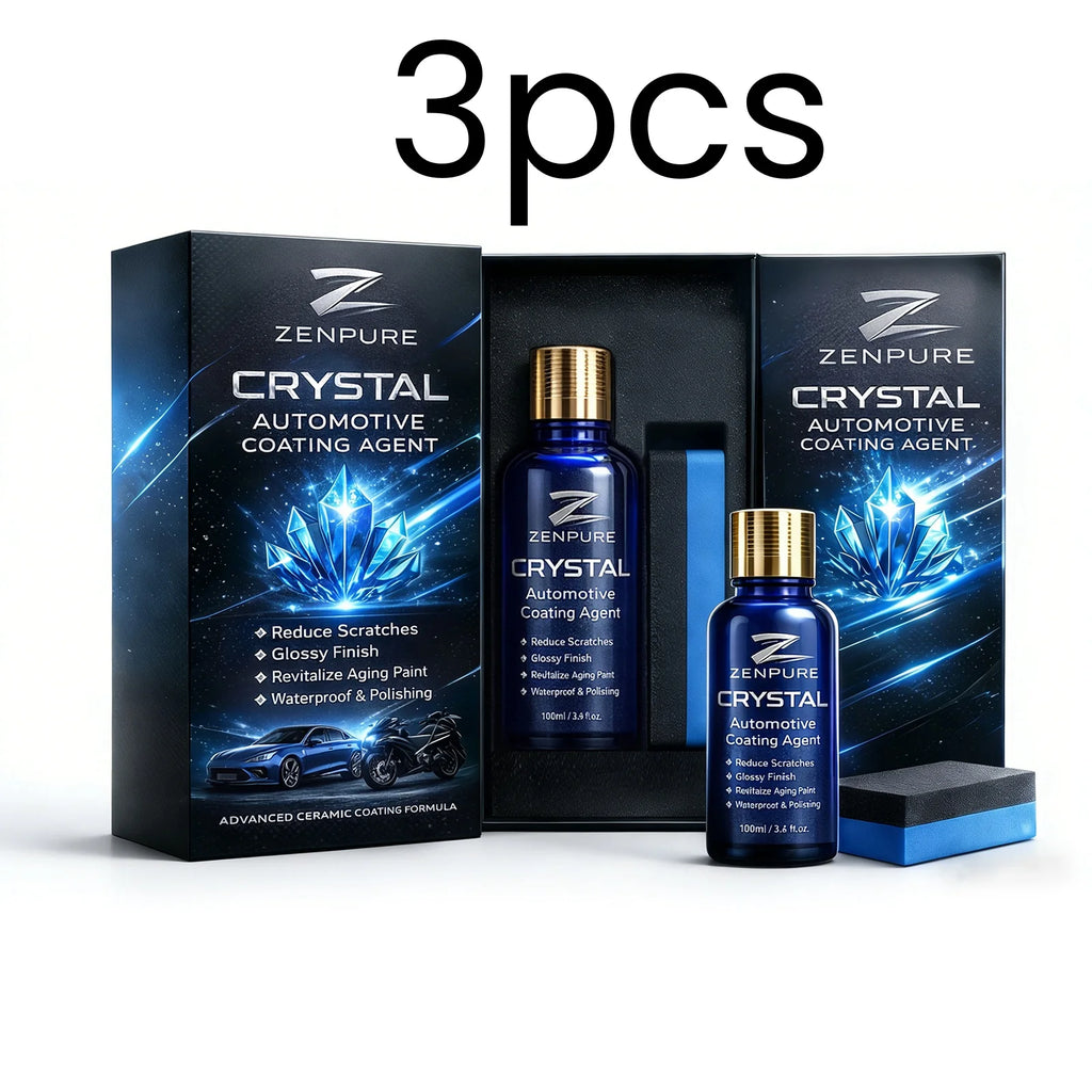 Crystal Automotive Coating Agent Reduce Scratches Waterproof Quick Film Formation Glossy Finish Car Paint Sealant Coating 100ml Oasis Select 3pcs