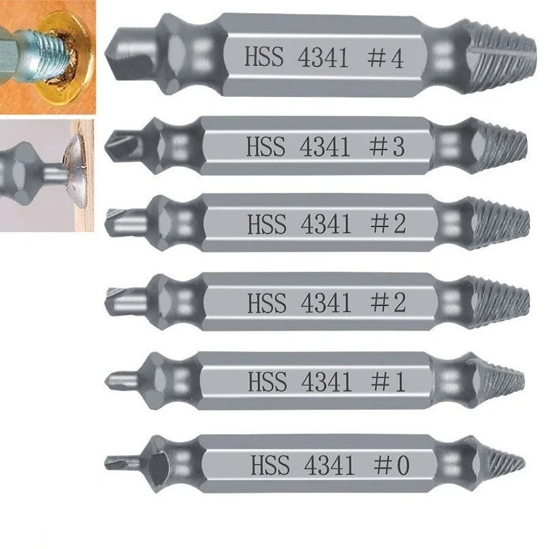 SLADE Stripped Screw Extractor Set – HSS Broken Bolt Remover Screw Extractor Set Oasis Select
