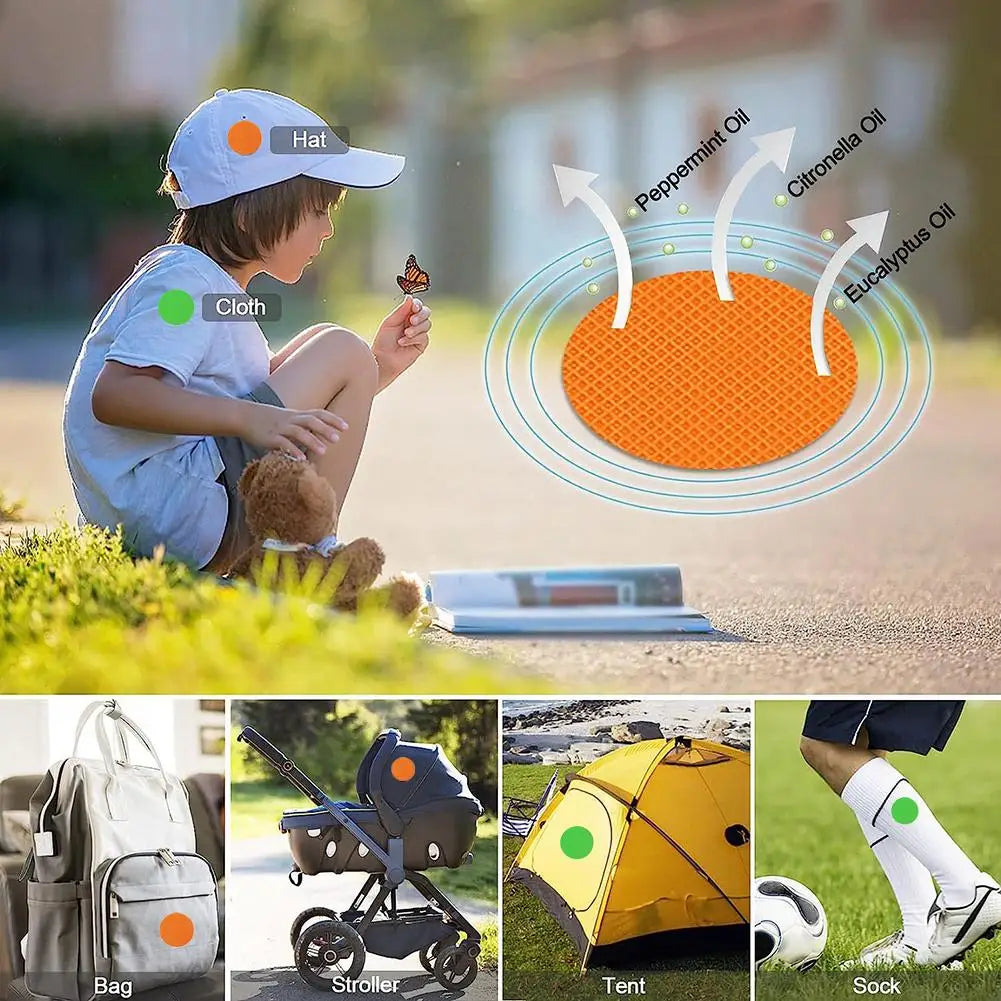 60Pcs Mosquito Repellent Patches Natural Mosquito Repellent Stickers Safe Anti-Mosquito Bites Stickers for Summer Outdoor Travel Oasis Select