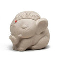 Zisha Tea Pet Tai Ping Object Elephant Small Ornament Handmade Tea Set Tea Player Home Decoration Accessories Oasis Select Style One