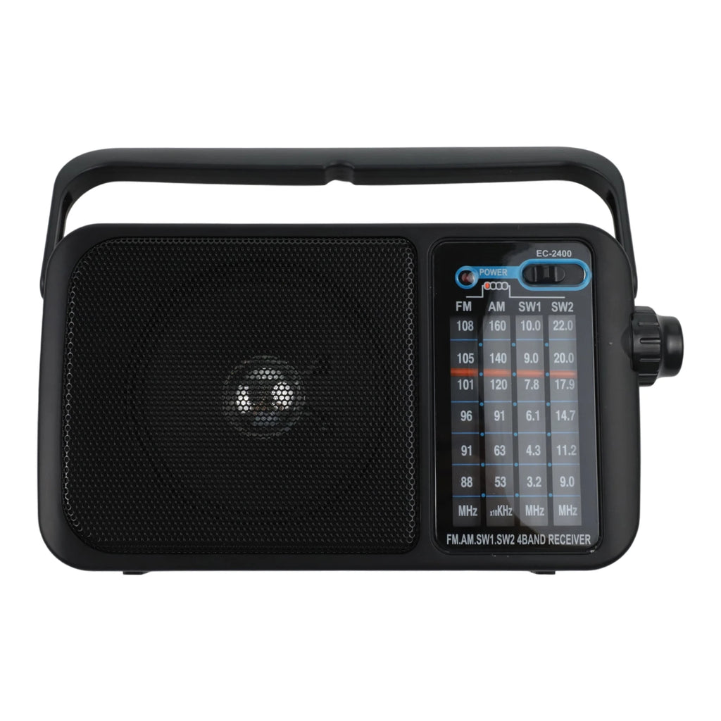 1pc Retro Multi-Band Radio Portable Elegant Full Band Handheld Weather Radio Built-in Speaker For-Emergency Radio Accessories Oasis Select A