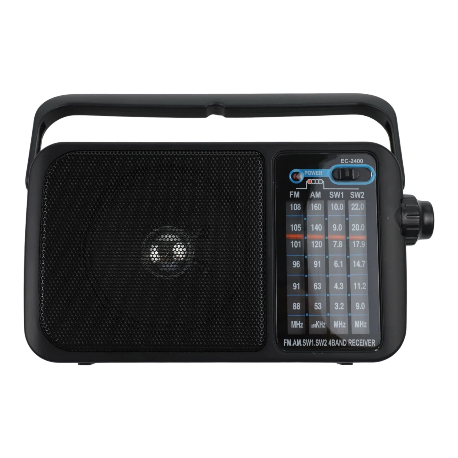 1pc Retro Multi-Band Radio Portable Elegant Full Band Handheld Weather Radio Built-in Speaker For-Emergency Radio Accessories Oasis Select A