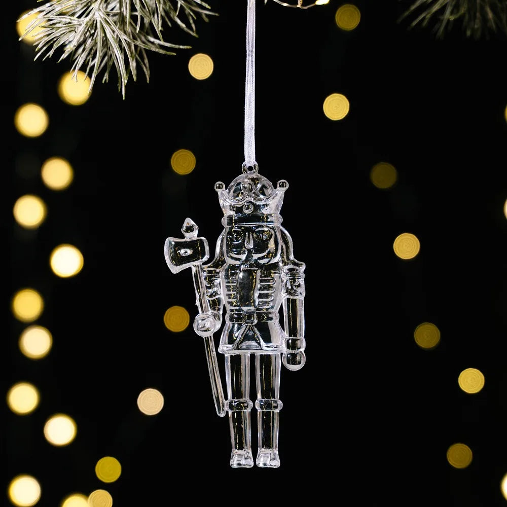 Clear Acrylic Christmas Ornaments – Transparent Hanging Pendants