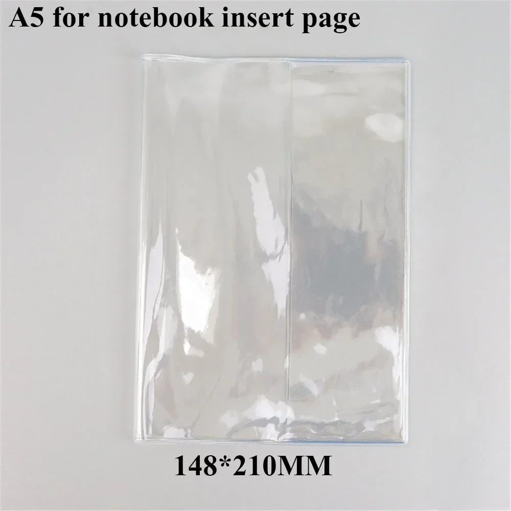 Waterproof PVC Transparent Protective Sleeve for A6 A5 Notebook Journal Planner Book Diary Protects Cover Office Supplies Oasis Select B