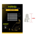 Hirisi 50pcs/Pack Rubber Fishing Rigs Fish Hook Stopper Terminal Tackle Accessories Carp Fishing Positioning Bead Buffer Beans Oasis Select AH037-Clear