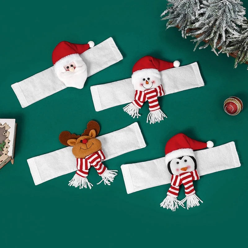 Christmas Curtain Clasps – Santa, Snowman, Penguin & Elk Xmas