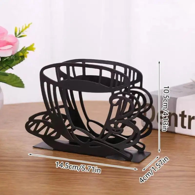 Lotus Flower Metal Napkin Holder | Elegant Dining Accessory
