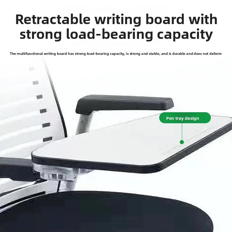 Office Staff Training Chair with Writing Board Wheels Office Chair Conference Chair Movable Folding Computer Chair Oasis Select