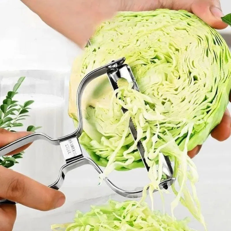 Cabbage Wide Mouth Peeler Stainless Steel Large Caliber Slicer for Radish Cucumber Potato and Vegetable Peeling Shredding Oasis Select