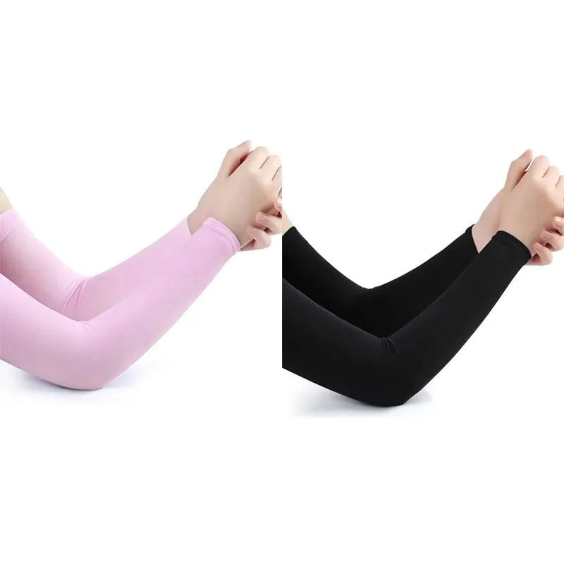 1/2pair Unisex Arm Guards for Men Women, Sleeve Warmers, Sports Sleeves, UV Sun Protection, Hand Cover, Support, Running Fishing Oasis Select 2pairs mix-A 3