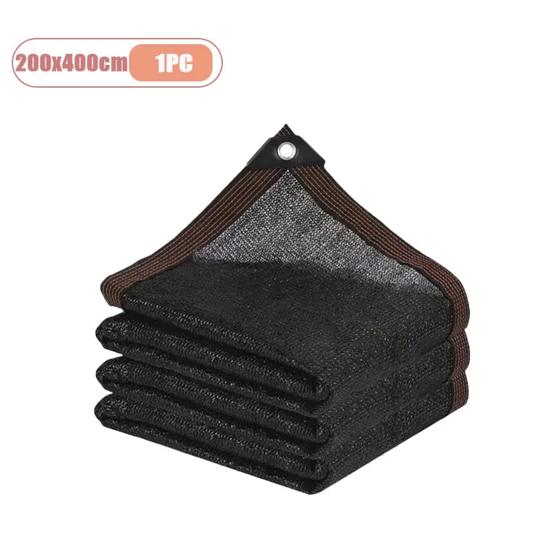 2x2m 2x4m Sun Shade Net Outdoor Yard Balcony Shade Mesh Reinforced Edges Punched Holes Dense Thickened Sun Protection Netting Oasis Select 200x400cm-1PC