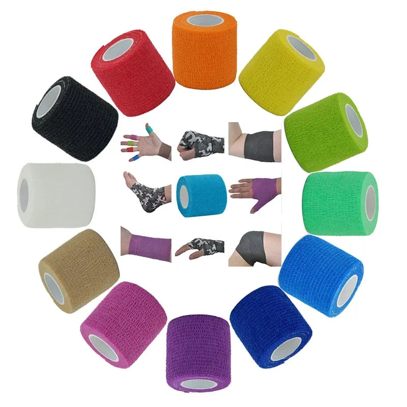 1Rolls Self Adhesive Elastic Sports Bandage Wrap - Joints & Limbs & Pet Protection | Athletic Injury Tape | Compression Strap Oasis Select