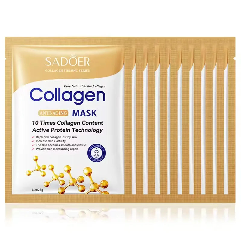 LGRAMER Collagen Sheet Masks – Firming & Brightening 10-Pack