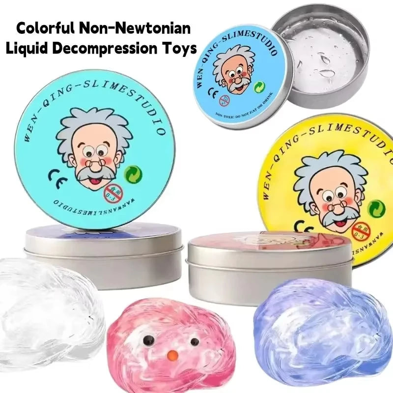**Reusable Color Putty Liquid Crystal Bouncy Slime Toy Set Kid Safe Mud Stress Relief Toys Clay Handmade DIY Handgum Playdough Oasis Select