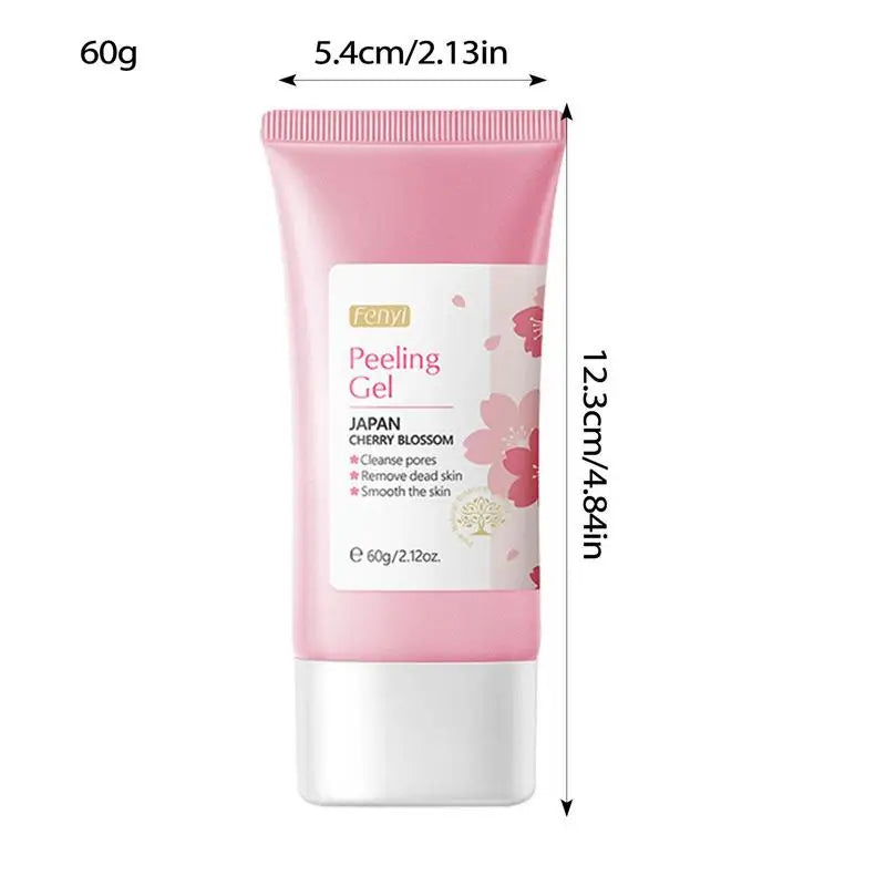 Face Peeling Gel Cherry Blossom Deep Cleansing Gel Facial Scrub Dead Skin Remover Skin Brightening Gel Facial Peel Face Oasis Select