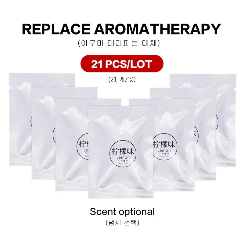 7/14/24PCS Car Air Freshener Export Car Air Conditioner Outlet Solid Perfume Car Perfume Stick Refill 7 Flavor Car Air Freshener Oasis Select 21Pcs Lemon
